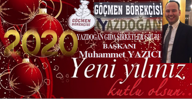 Muhammet Yazıcı'nın yeni yıl mesajı