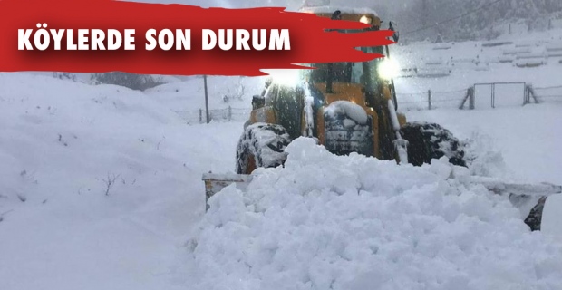 Zonguldak'ta 147 köy yolu kapandı...
