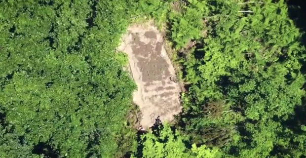 Uyuşturucu operasyonu dronla havadan görüntülendi